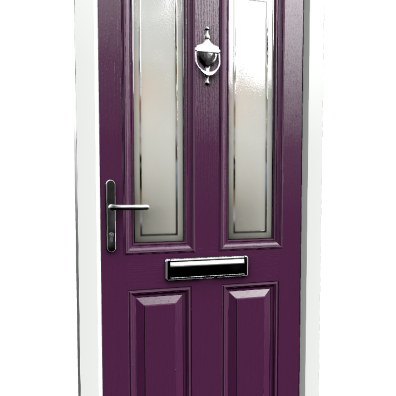 Purple Violet Doorstop Composite Door Essex