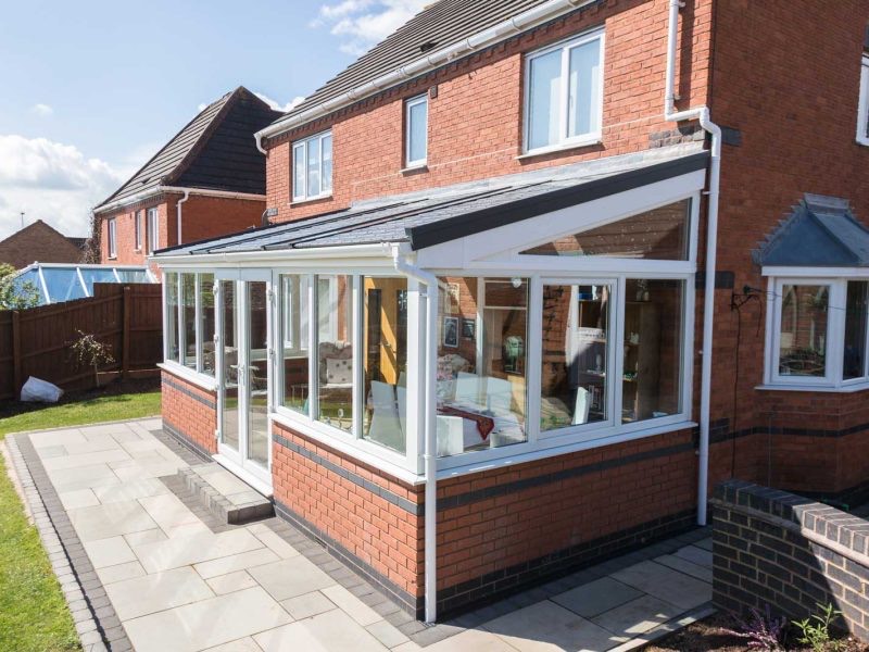 energy efficient lean to conservatory