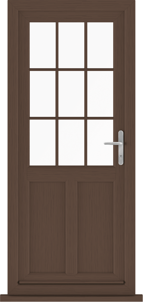 mahogany door