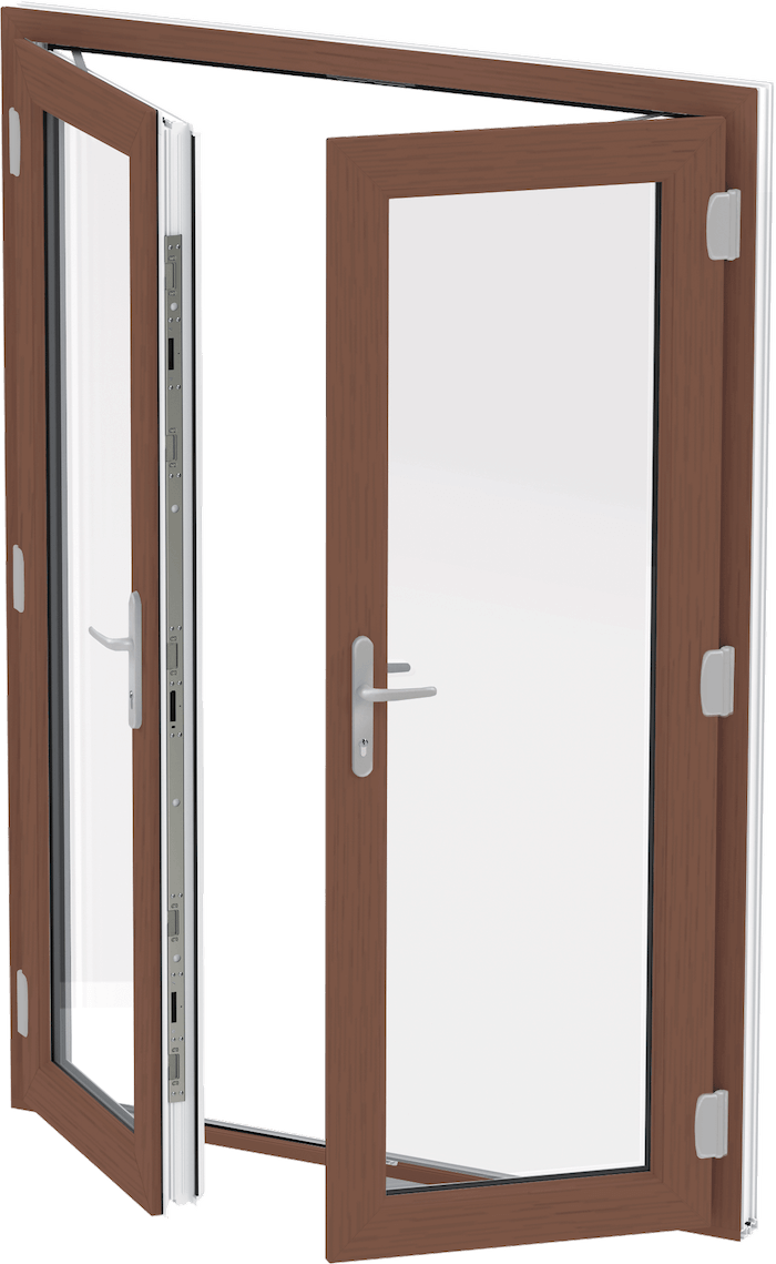 rosewood french door