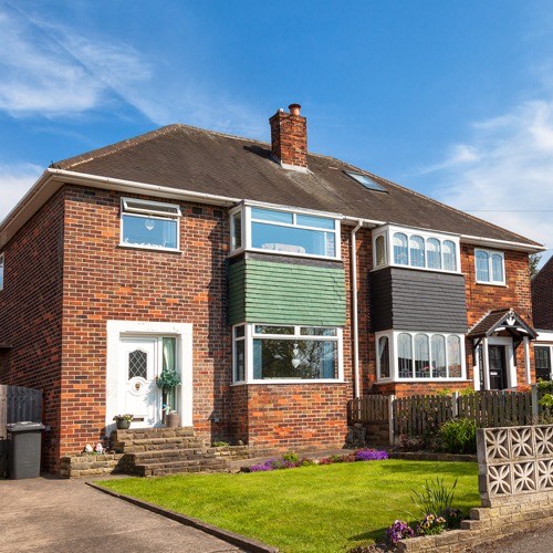 Cladding For Semi-Detached House