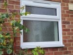 white casement window