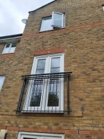 white upvc french door