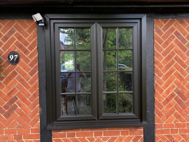 black casement window