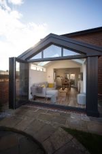 Black Wide Opening - Gable End Conservatory