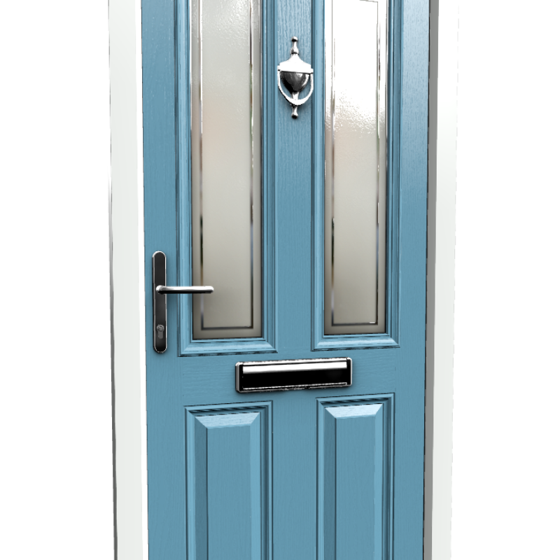 Pastel Blue Doorstop Composite Door Essex