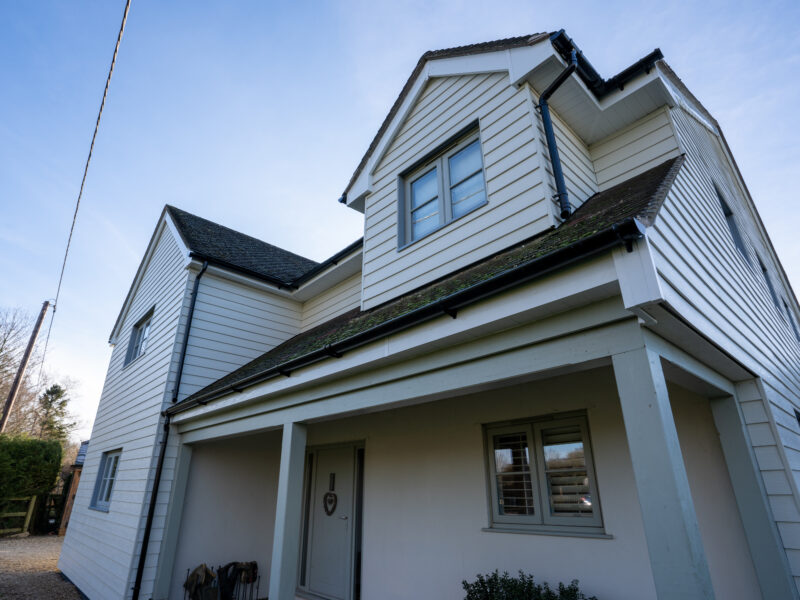 woodgrain finish silver colour cladding