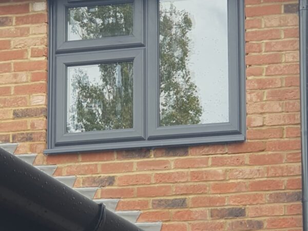 black liniar casement windows