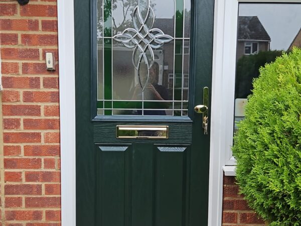 custom arch glazing in door