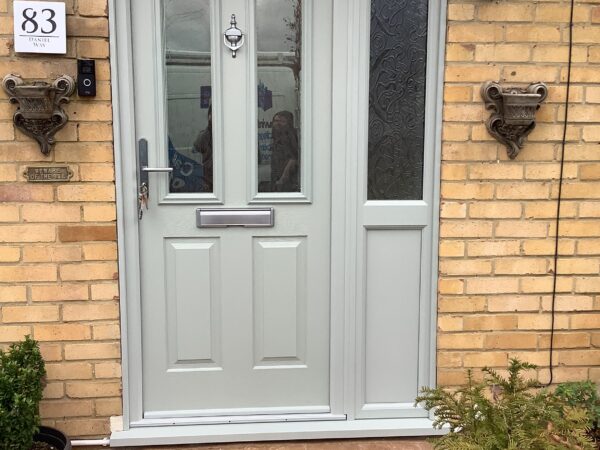 grey coloured composite doors