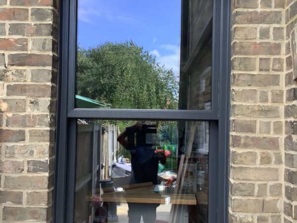 black sliding sash windows