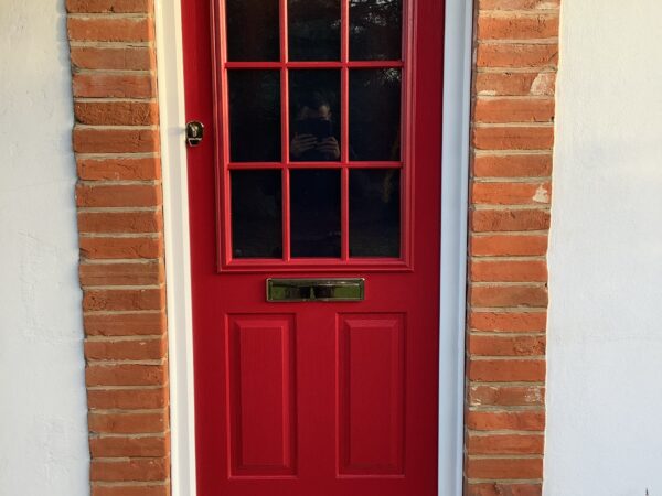 custom postbox red colour door
