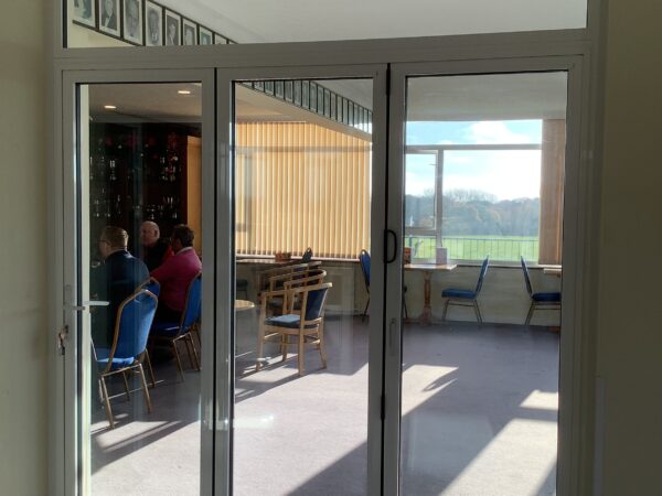 interior room separating composite doors
