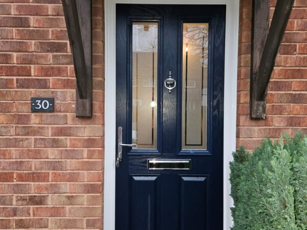 2 panel glazing composite door