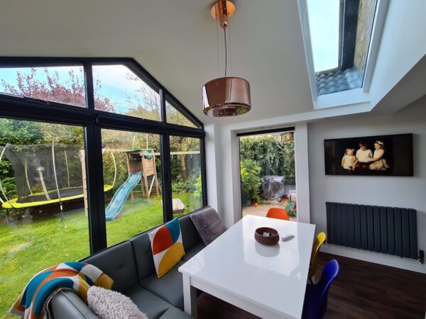 light filled dining room conservatory