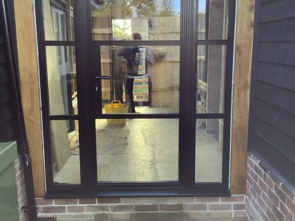 aluminium full glass smart doors