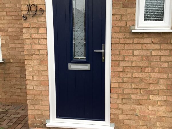 black front door