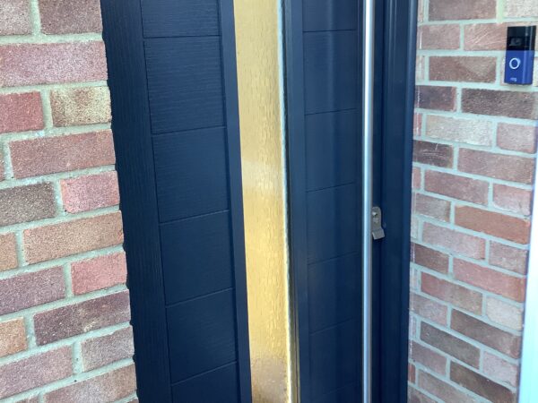misty front door glazing