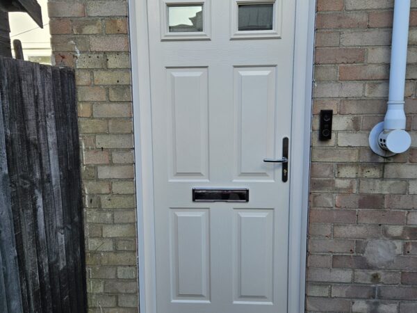 modern grey front door