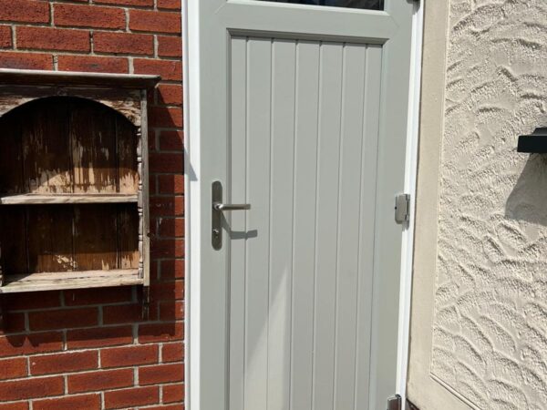 agate grey upvc door