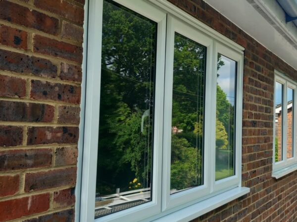 double glazed white casement windows