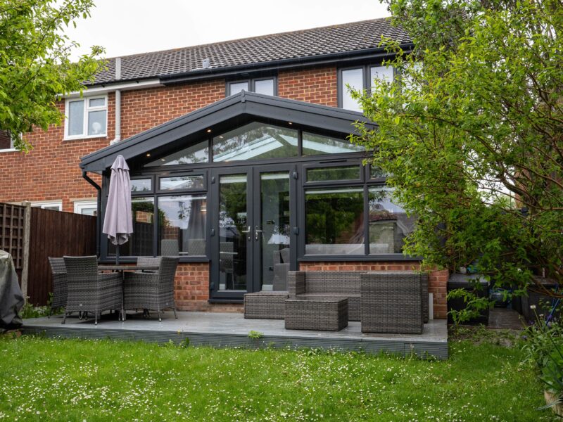 tiled roof gable end conservatory