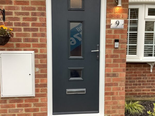 one way glass front door