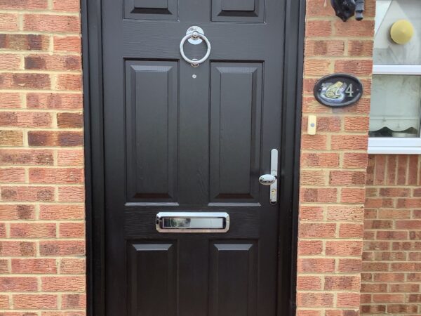 solid timber look front door