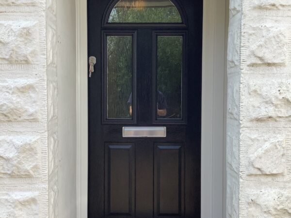 black timber authentic front door