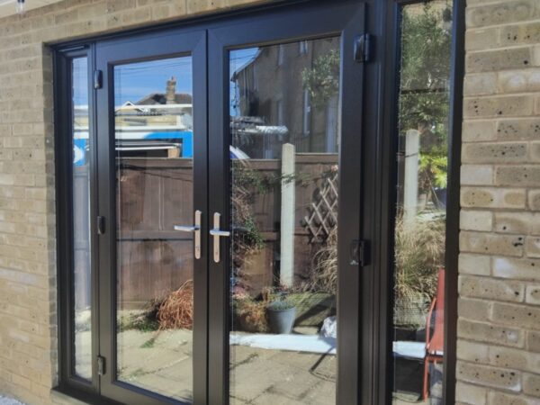 black patio doors