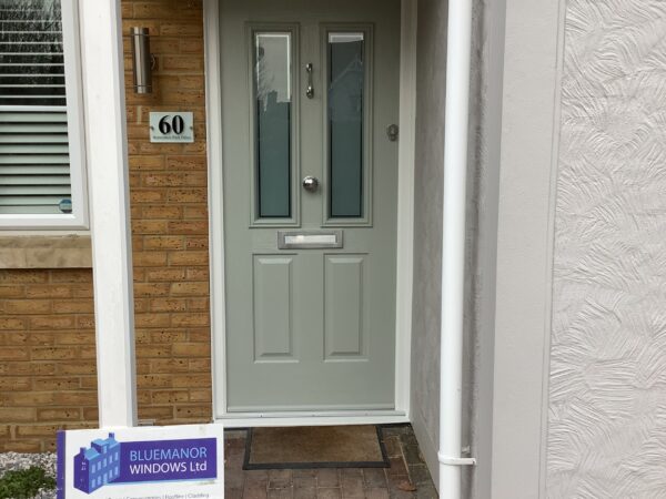 ight gray composite door