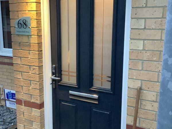 decorative glazed composite door