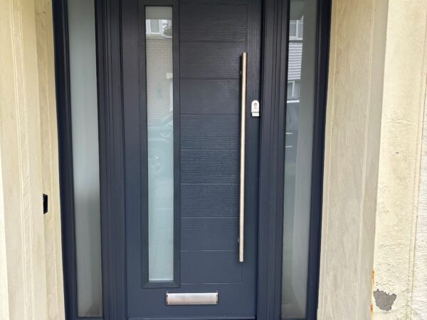 Bold black composite door