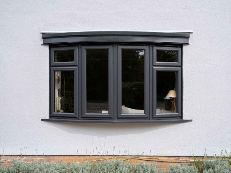 Smooth Anthracite casement windows