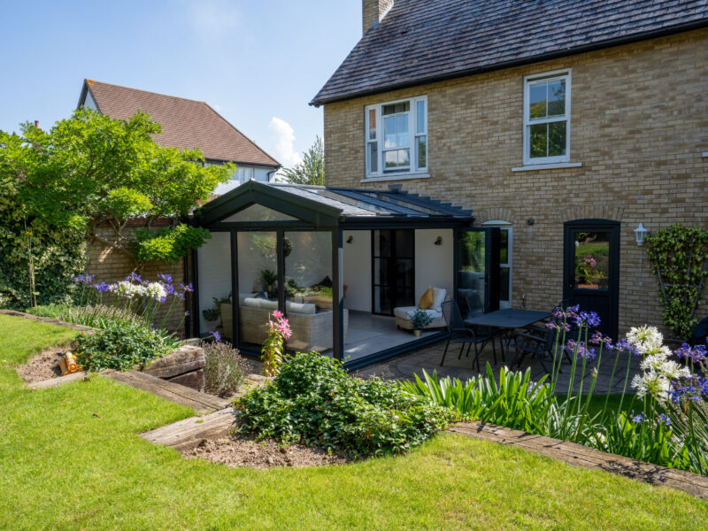 conservatory in garden