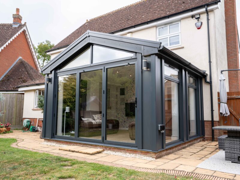 aluminium single storey extension