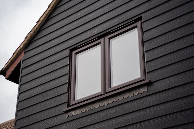 black upvc casement windows