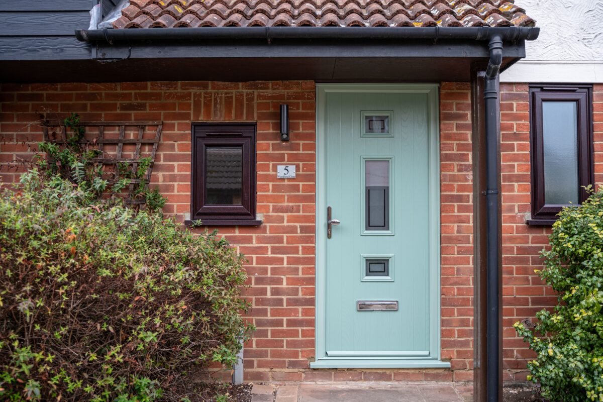 sage green composite door