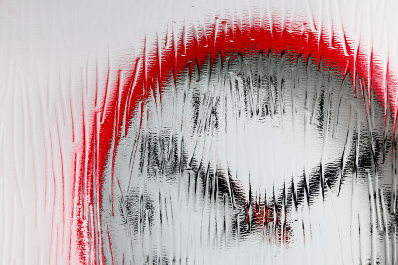 Charcoal Sticks Textured Glass