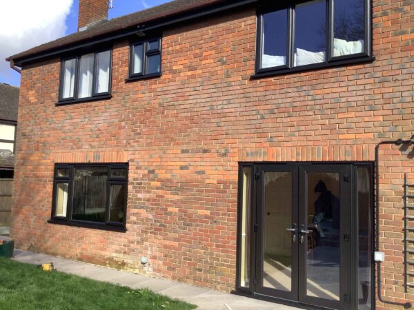 French doors and casement windows