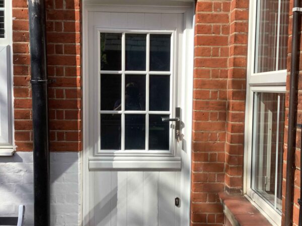 white stable door