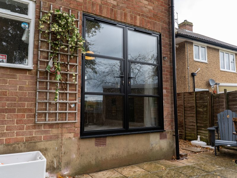 sheerline black heritage french doors