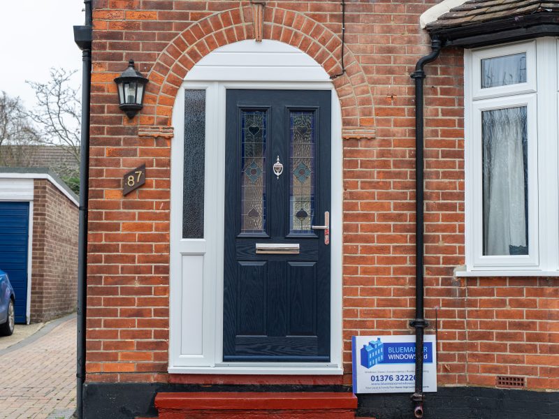 doorco composite door navy blue