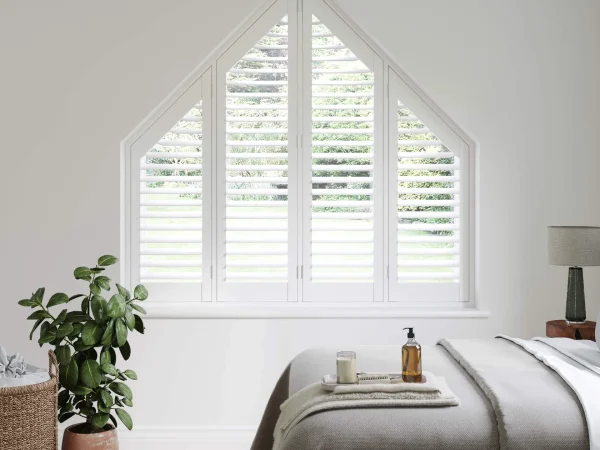 Shaped Window Shutter by Bluemanor Windows in Essex