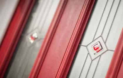 Red-Comsposite-Door Stansted Composite Doors P